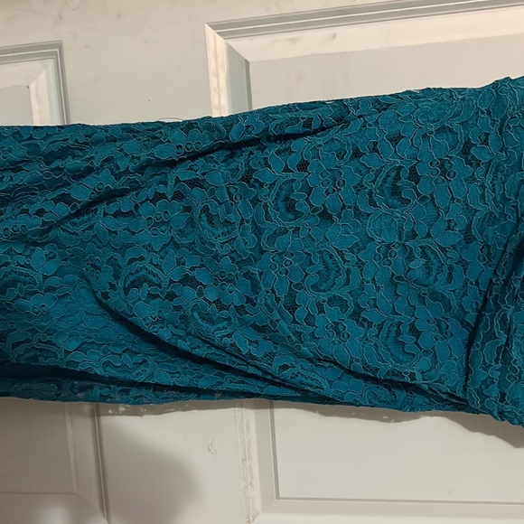 David’s bridal bridesmaid oasis blue - Picture 2 of 5